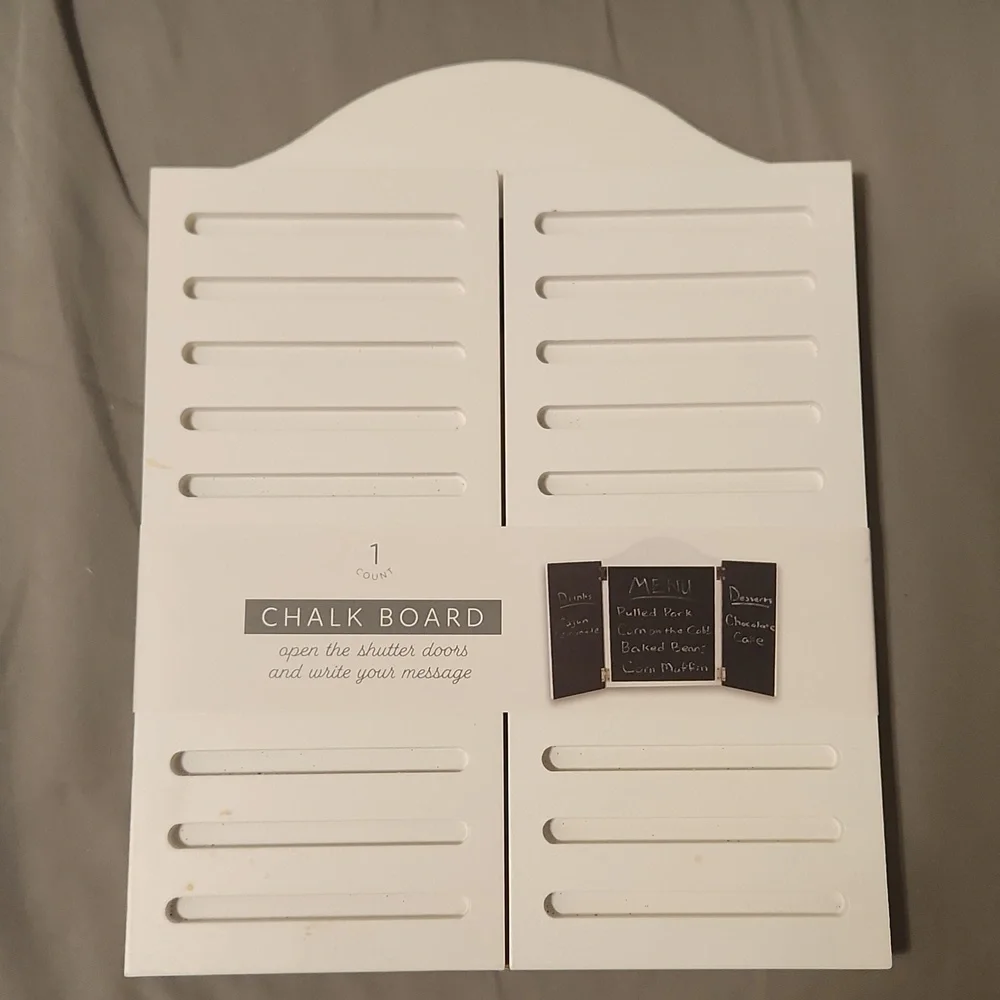 Bullseye playground chalkboard with shutters
